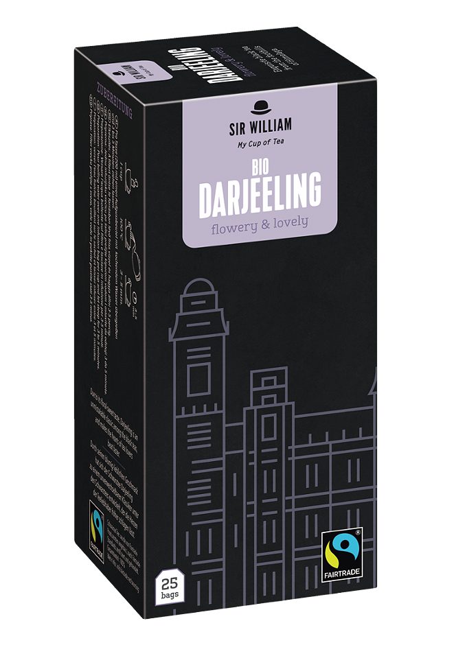 Sir William Bio-Schwarztee Darjeeling 25 Teebeutel